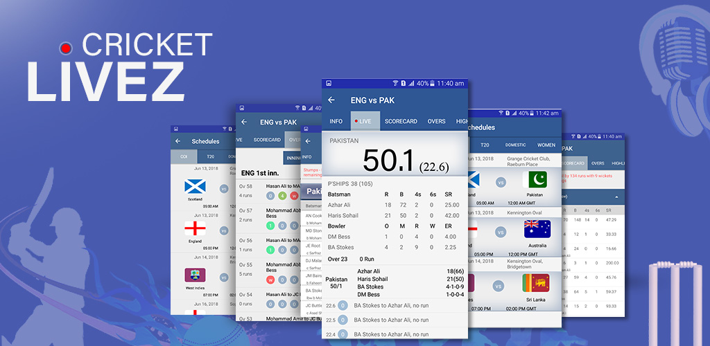 Live Cricket Commentary Ball by Ball Updates