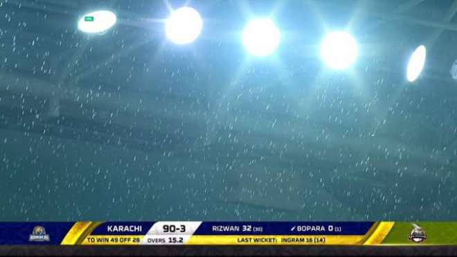 PSL 4, match was stopped due to rain